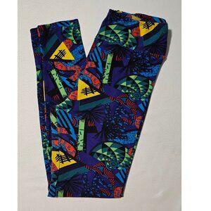 LuLaroe Abstract Print Leggings OS